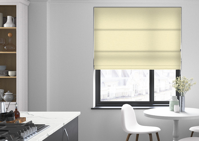 Faux Silk, Natural - Roman Blind - Image 3